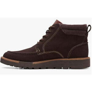 Clarks - New (No Box Top), Barnes Mid, Dark Brown, Size 10.5